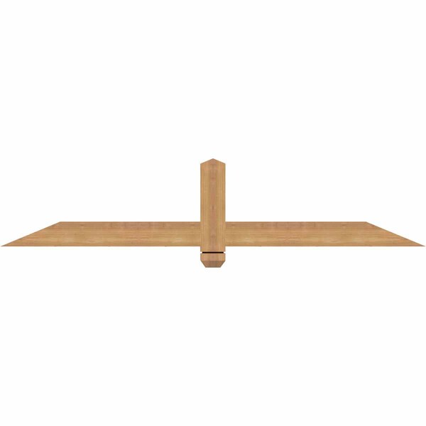 Ekena Millwork Eugene Smooth Timber Gable Bracket, Western Red Cedar, 60"W x 12"H x 1 1/2"D x 3 1/2"F, 5/12 Pitch GBW060X12X0204EUG00SWR - main